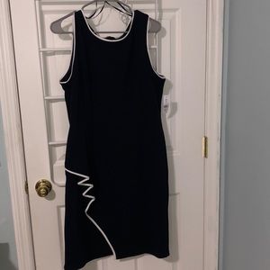 Glamour Navy Blue Business Casual Dress Size 16